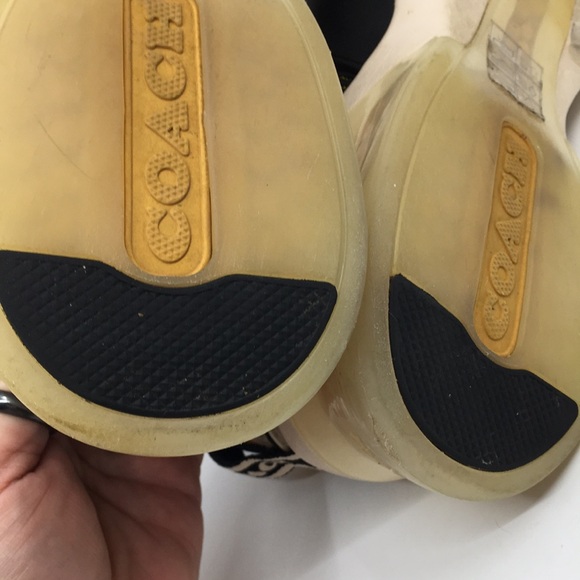 Coach Citysole Runner Style # G5087 Black and Yellow Athletic Sneakers Sz 10.5 M - Picture 13 of 16